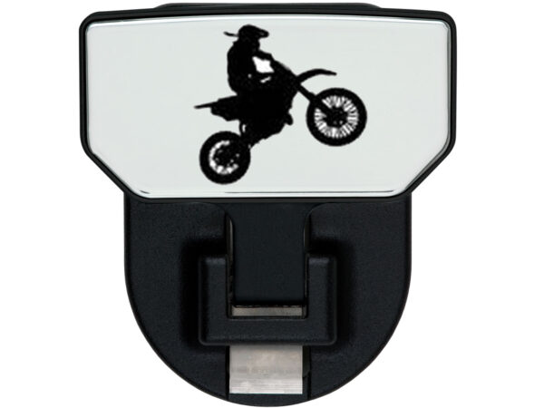 HD Hitch with motocross rider silhouette